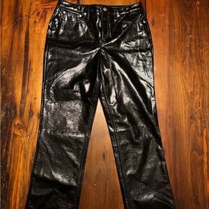 Women’s Black Leather Pants